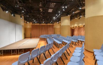 Cultural Activities Hall Thrust Stage Setting View